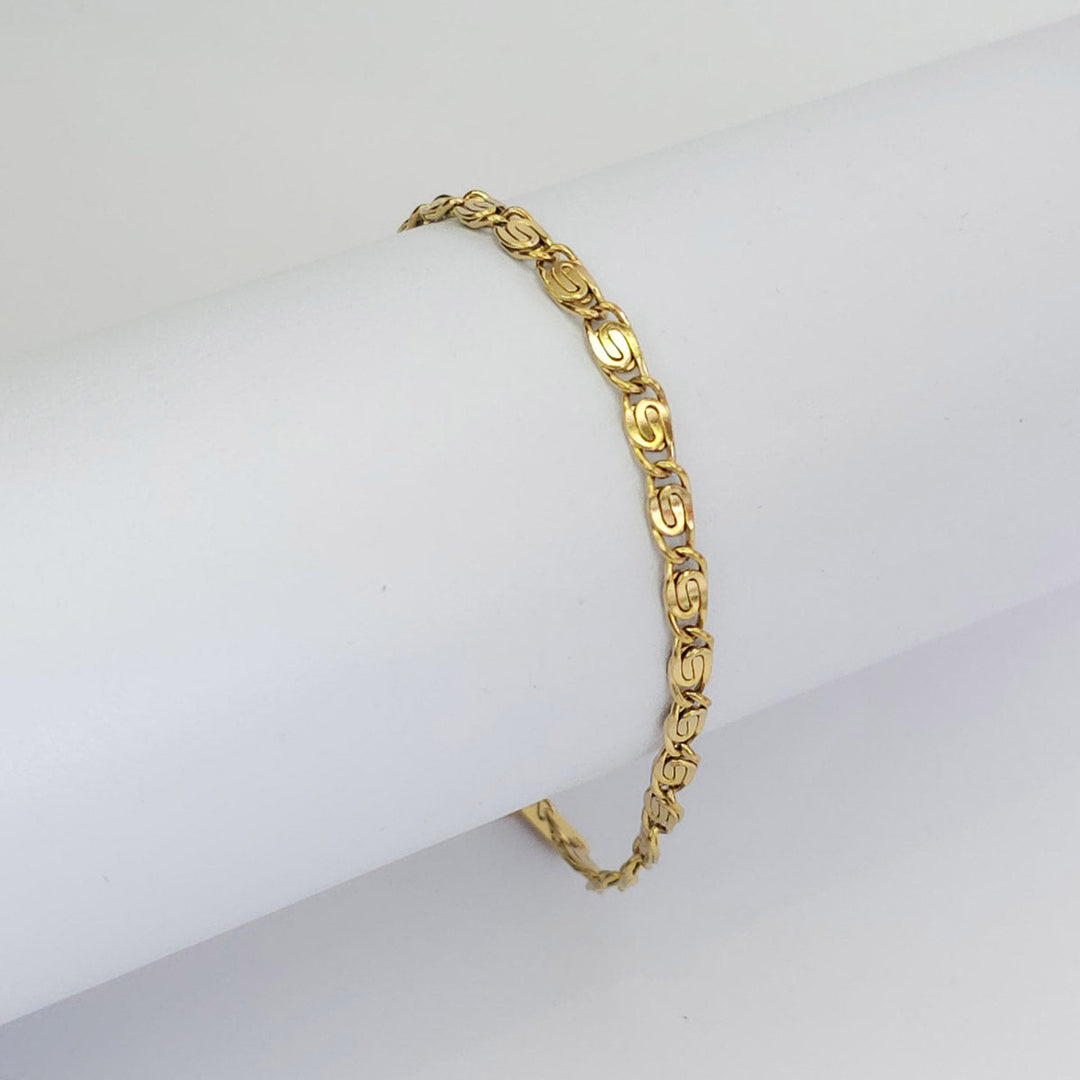 Pulsera Dorada Eslabon S