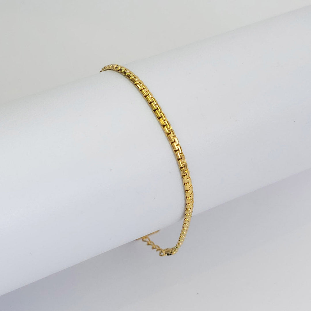 Pulsera Dorada Eslabón sin Espacio