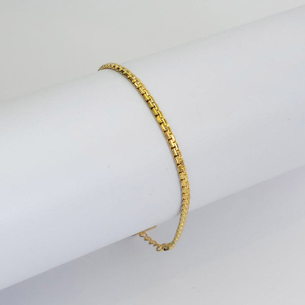 Pulsera Dorada Eslabón sin Espacio