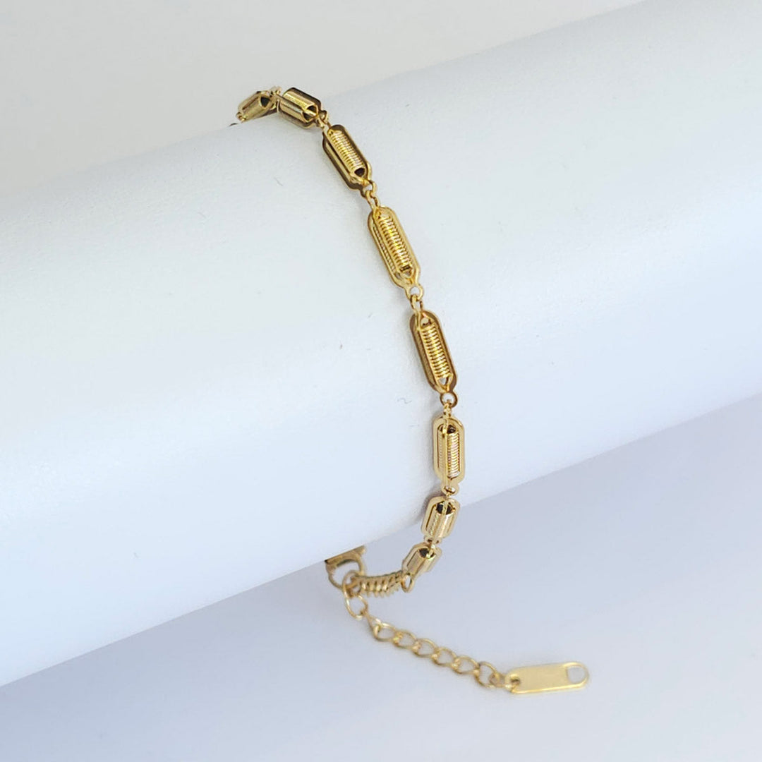 Pulsera Dorada Arreglo Incrustado