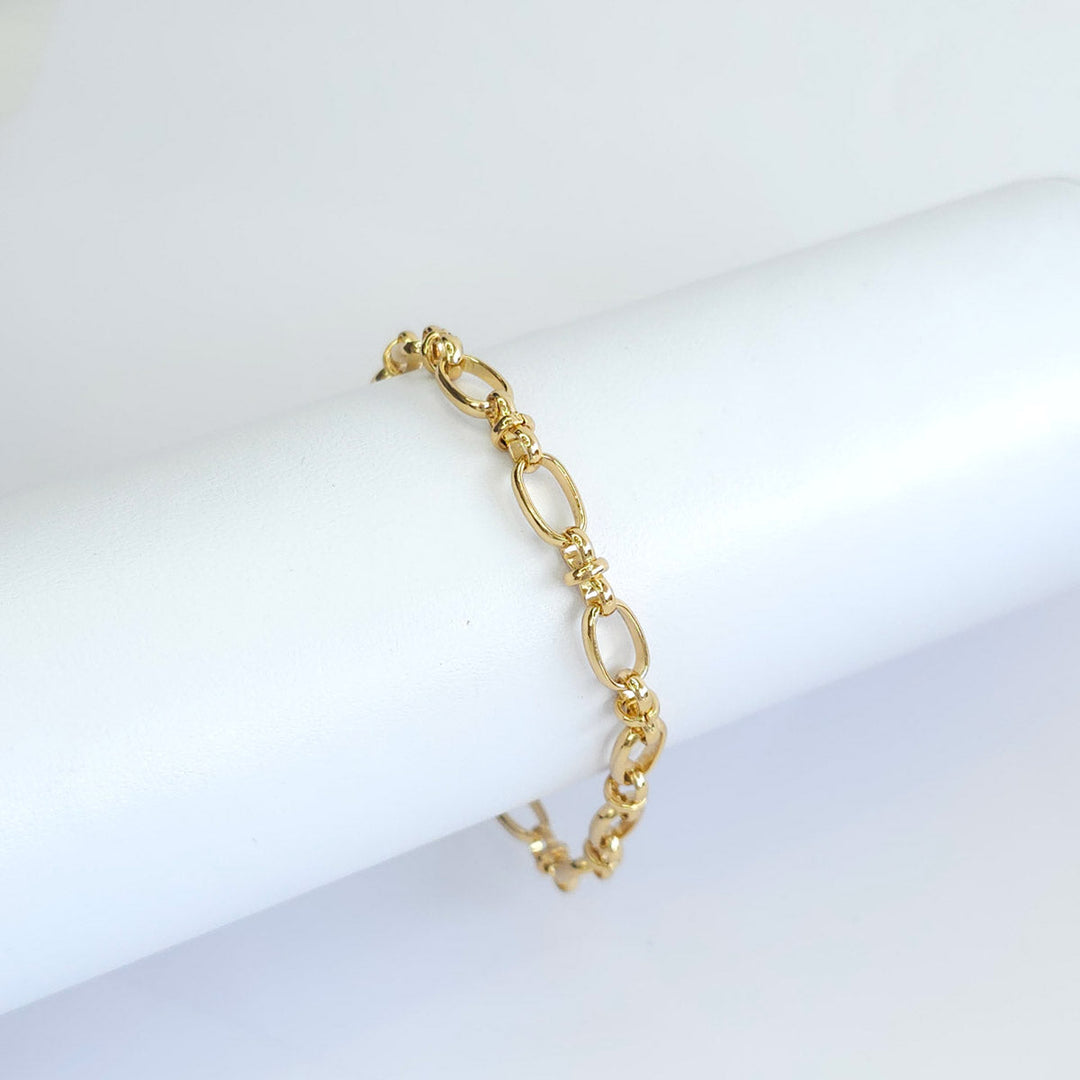 Pulsera Dorada Eslabón Grande