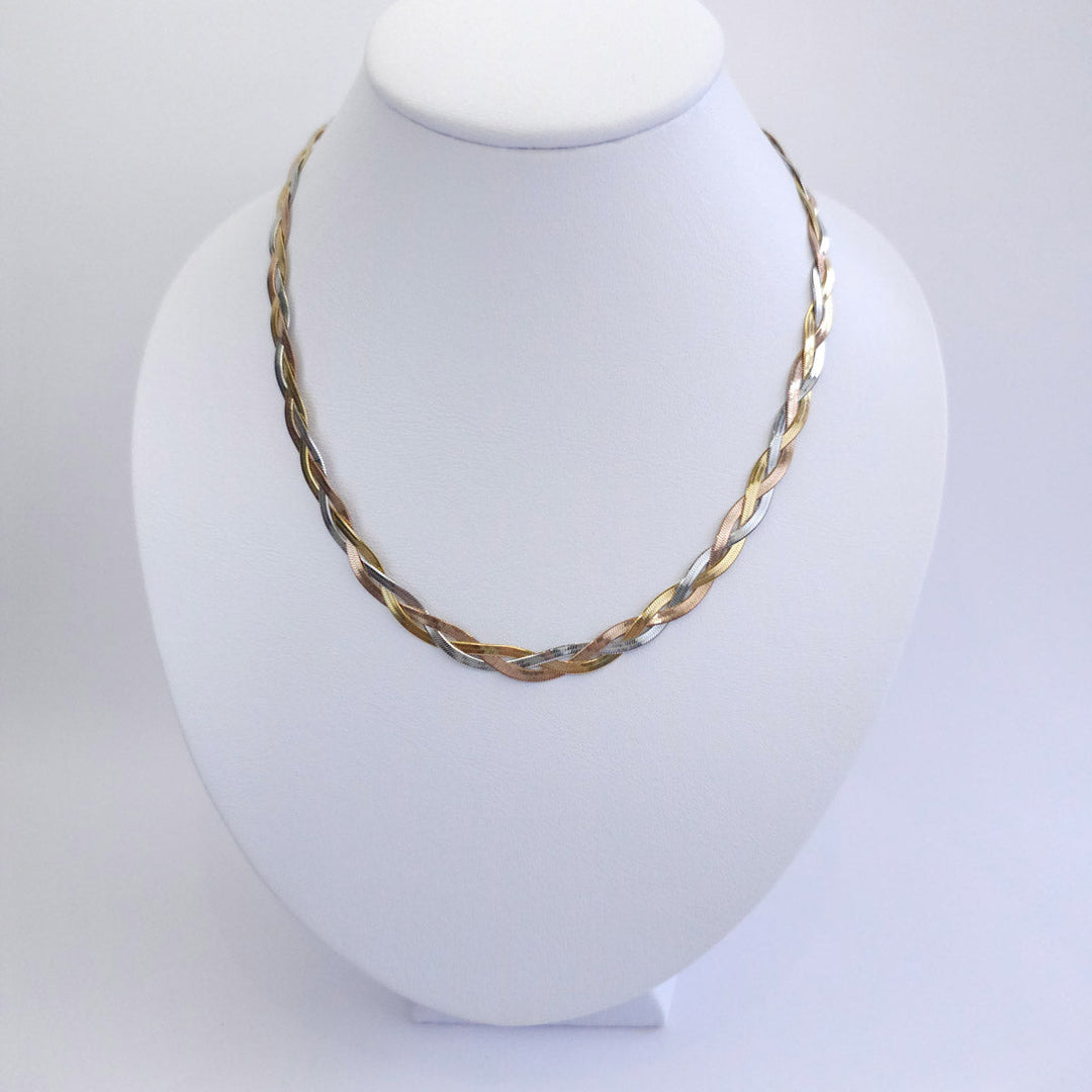 Collar Trenzado Planchado 3 colores