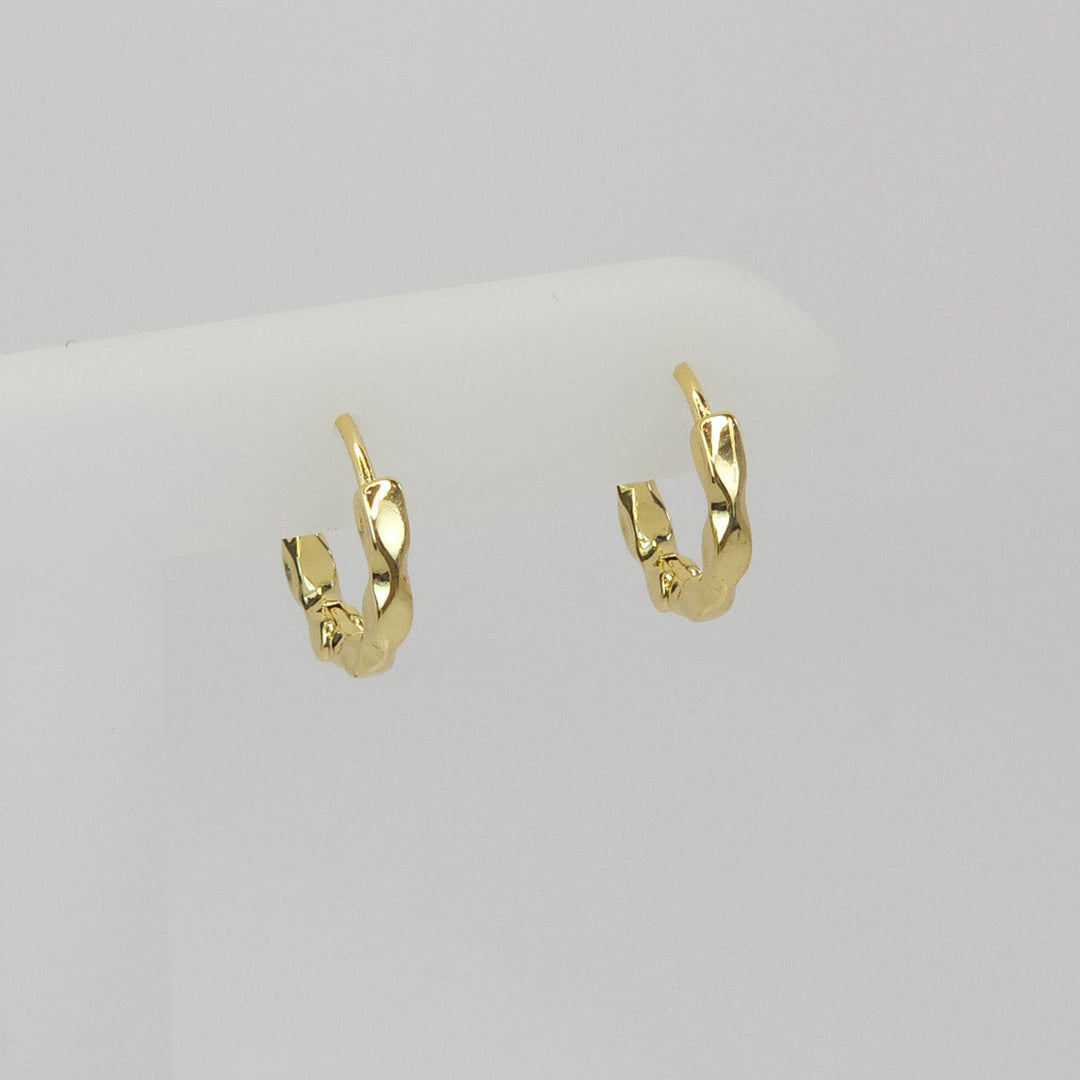 Par de Arracadas Doradas con Textura