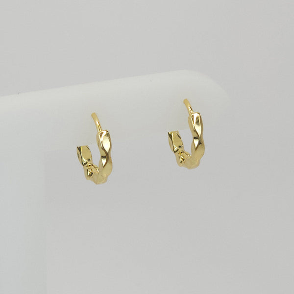 Par de Arracadas Doradas con Textura