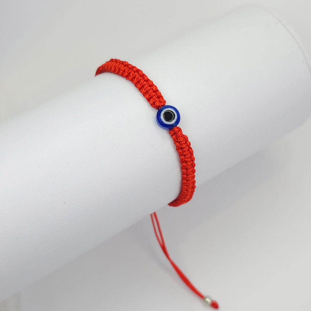 Pulsera Tejida Roja con Ojo