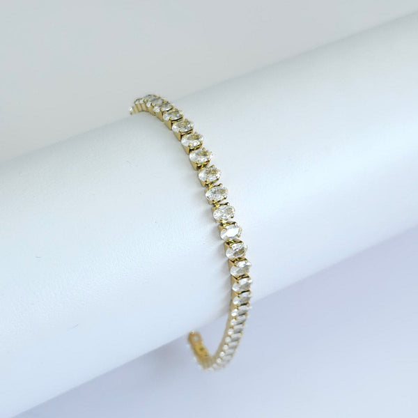 Pulsera Dorada con Brillantes