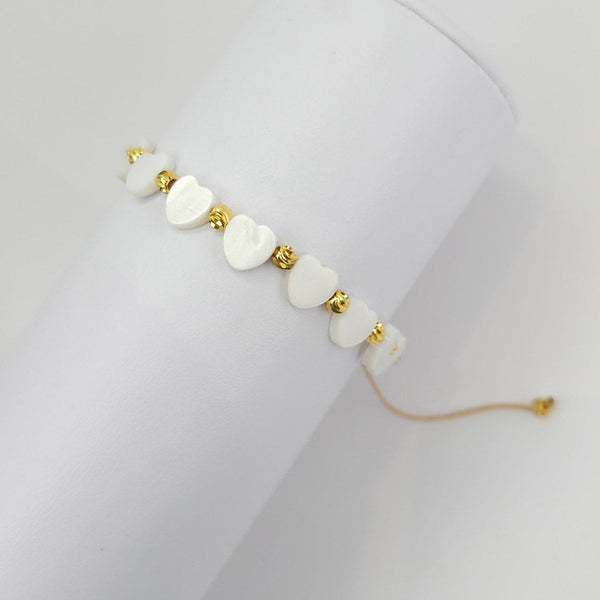 Pulsera Corazones y Bolitas