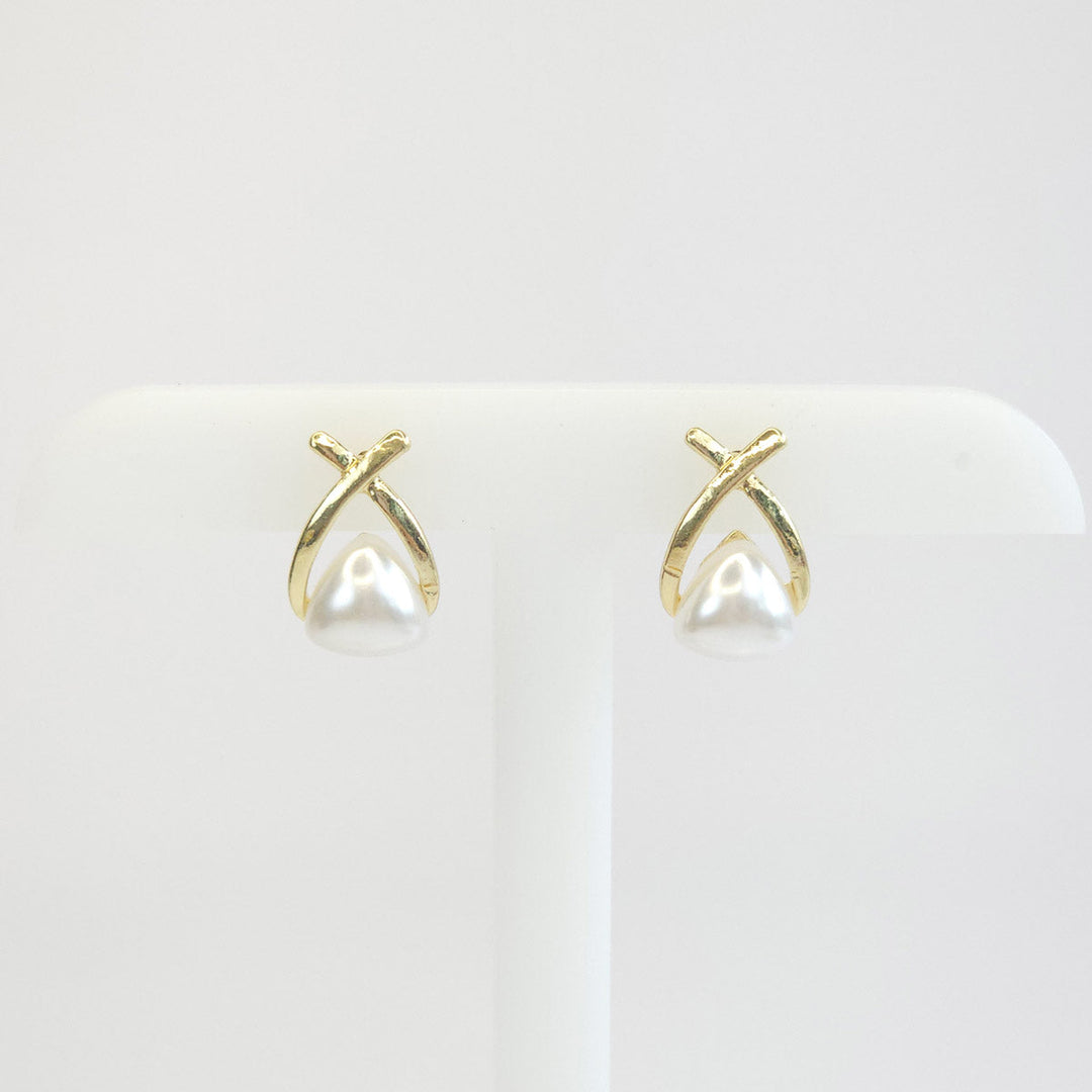 Par de Aretes con Perla