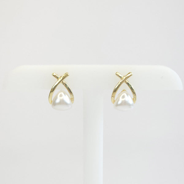 Par de Aretes con Perla