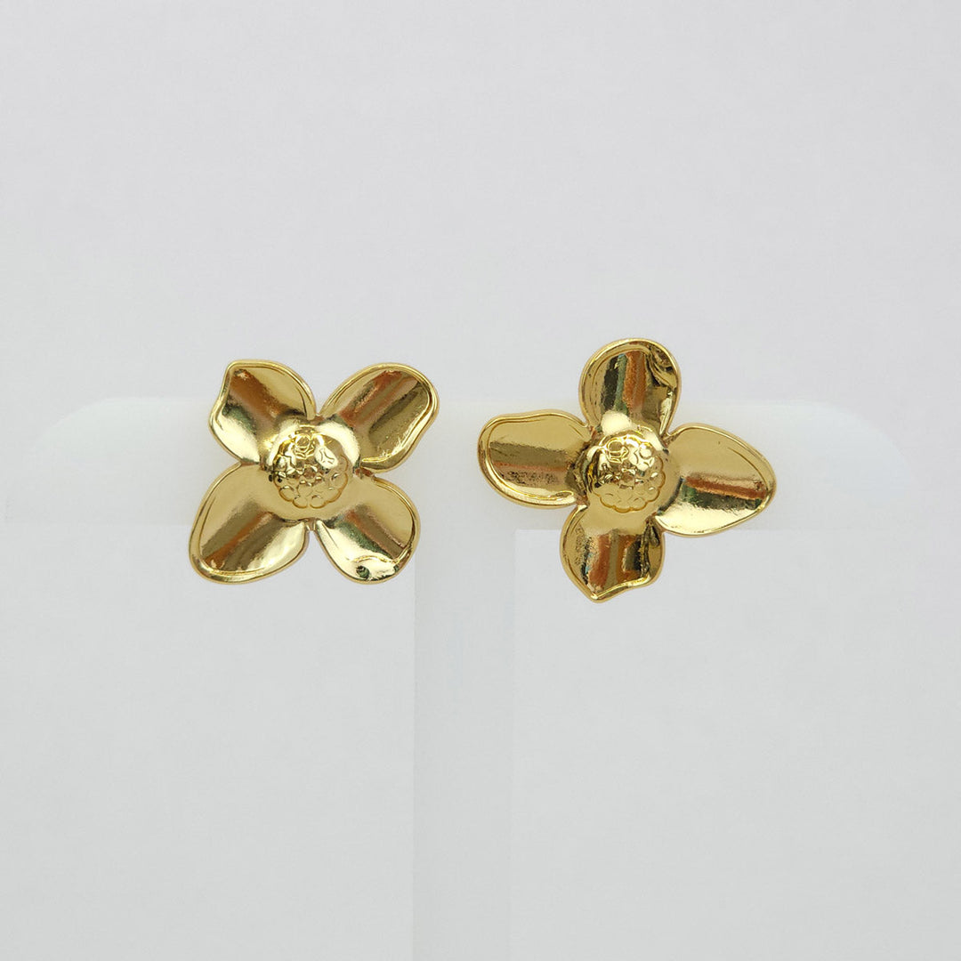 Par de Areres Flor Dorada