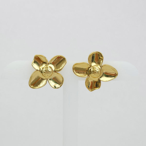 Par de Areres Flor Dorada