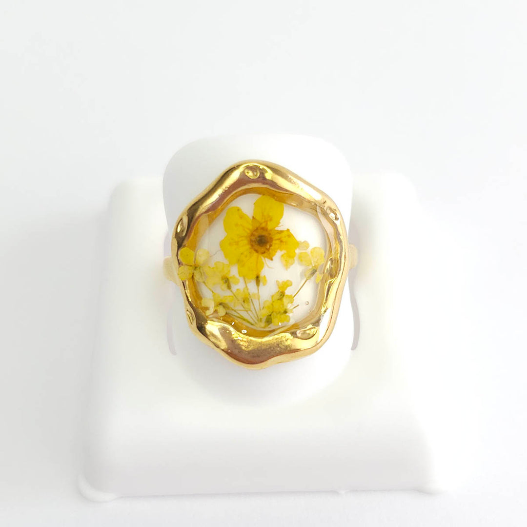 Anillo Flor Amarillo