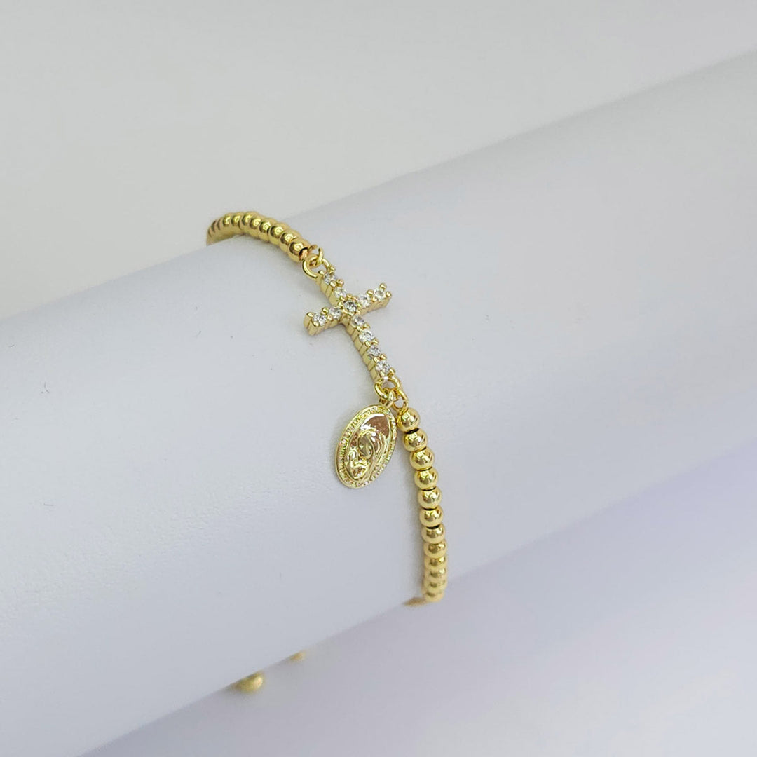 Pulsera Cruz y Madre Santisima