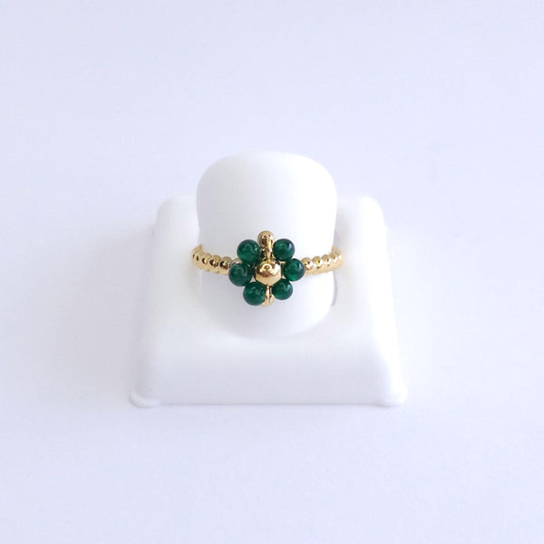 Anillo Flor Verde