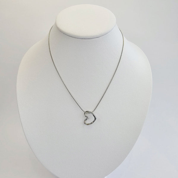 Collar Corazón Plateado