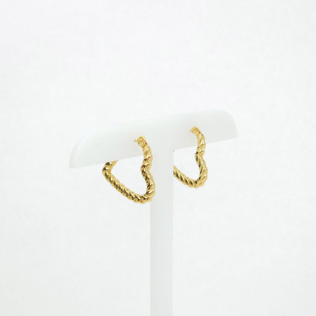 Par de Arracadas Doradas con Textura