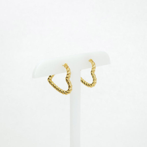 Par de Arracadas Doradas con Textura