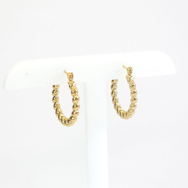 Par de Arracadas Doradas con Textura