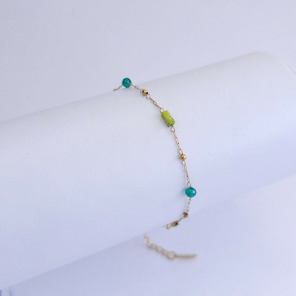 Pulsera Cadena Con Piedras
