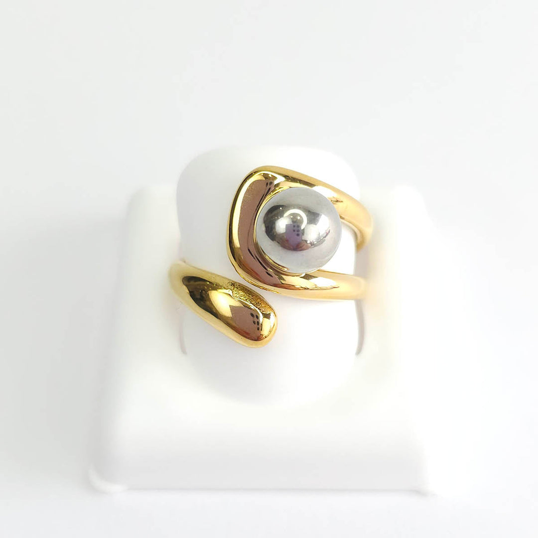 Anillo Ajustable con Perla