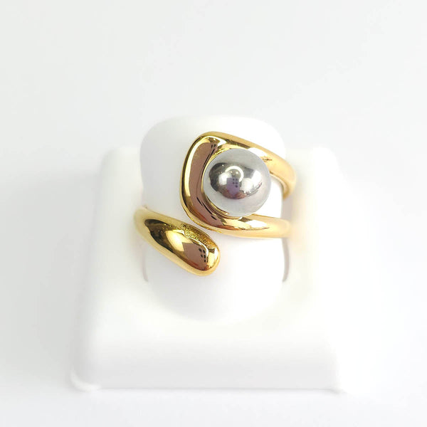 Anillo Ajustable con Perla