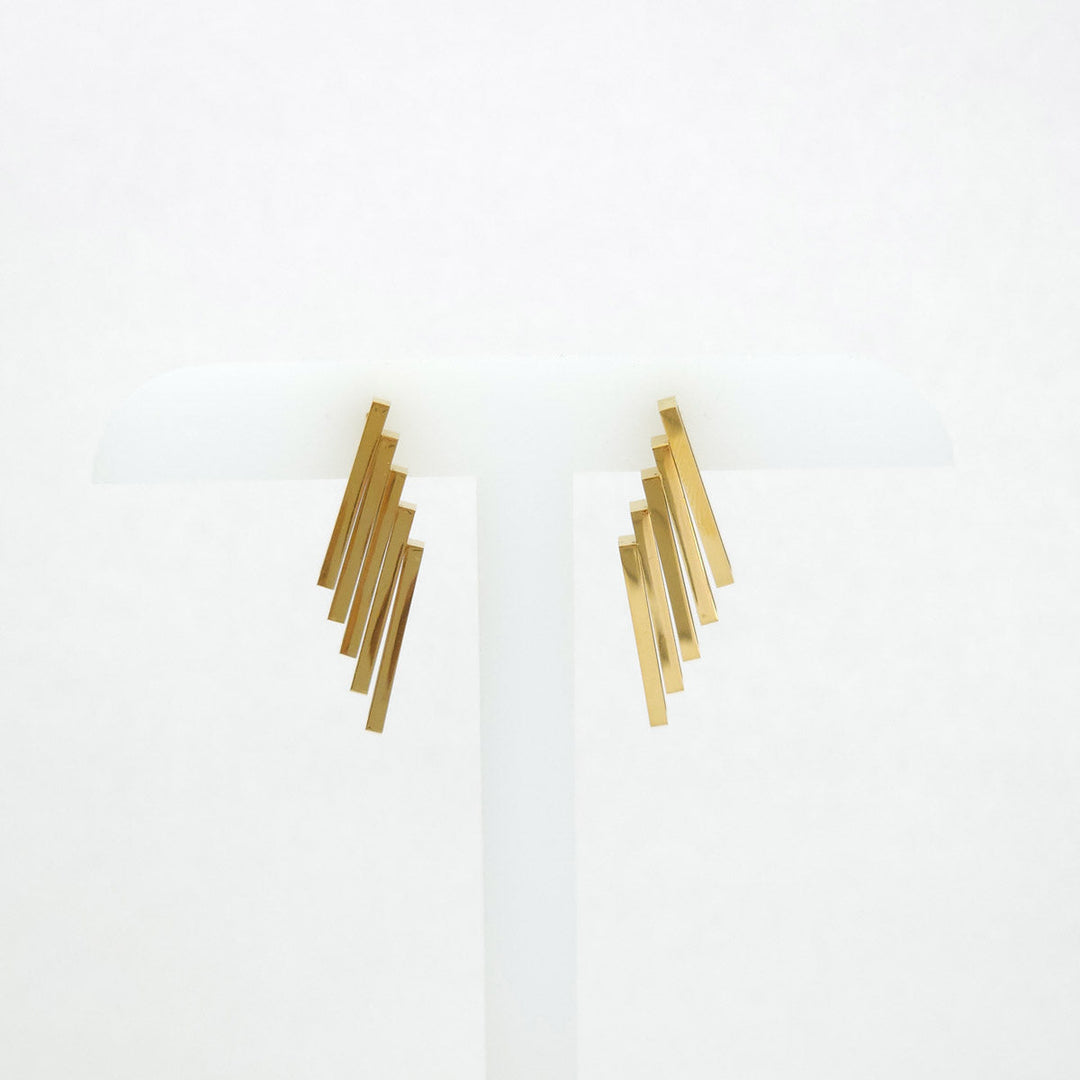 Par de aretes de lineas 