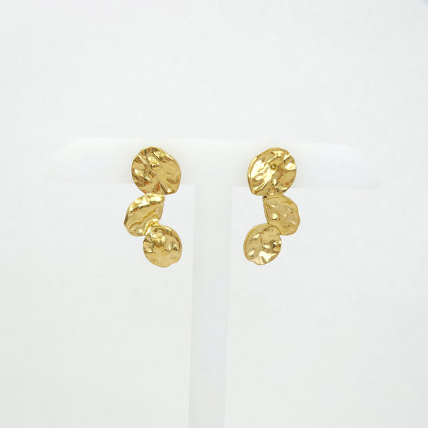 Par de aretes de círculos en forma geométrica