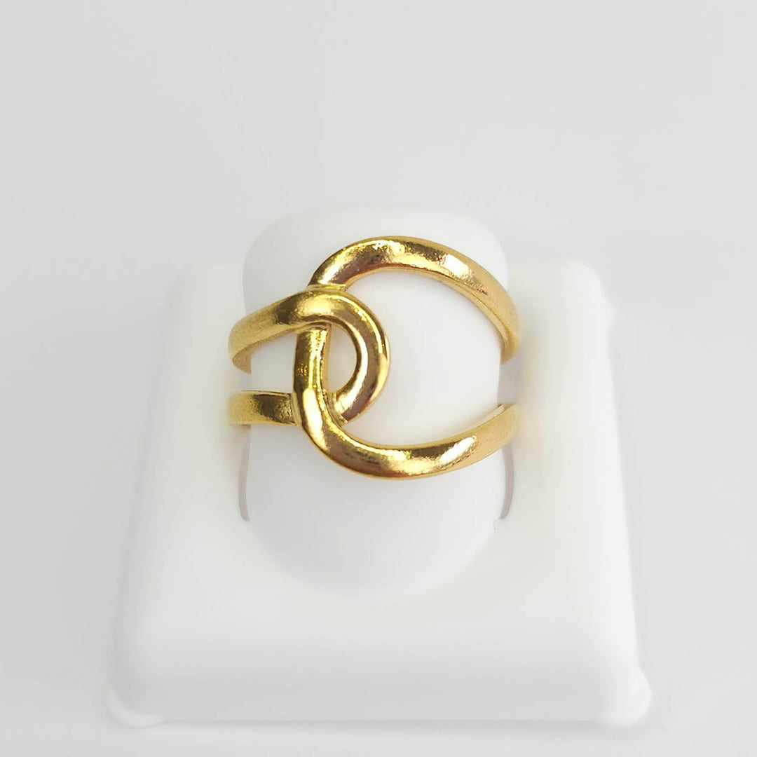 Anillo Entrelazo Doble Ajustable