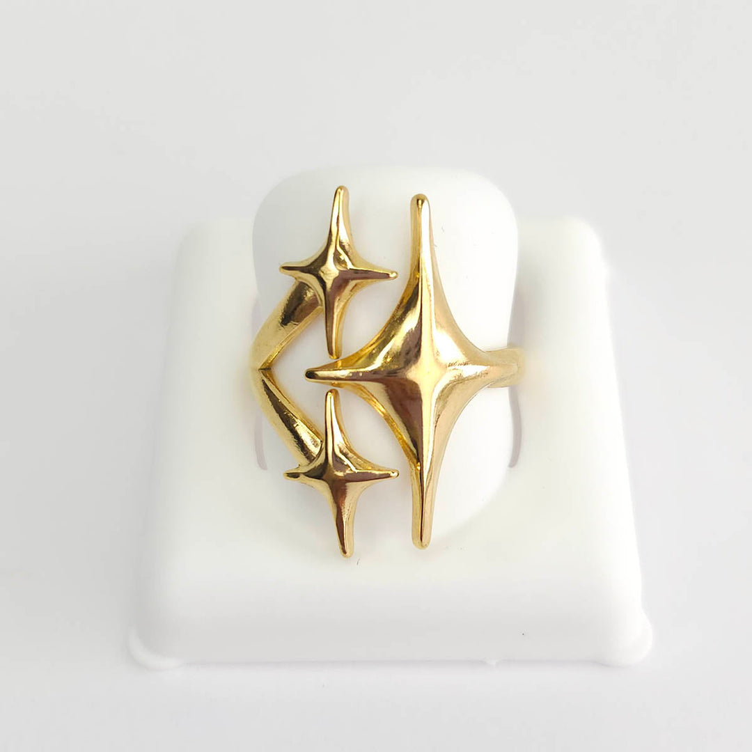 Anillo Tres Estrellas Alargadas 