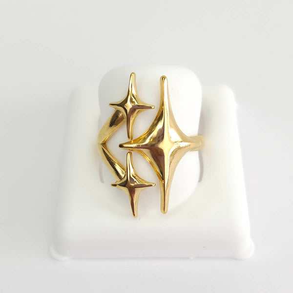 Anillo Tres Estrellas Alargadas 