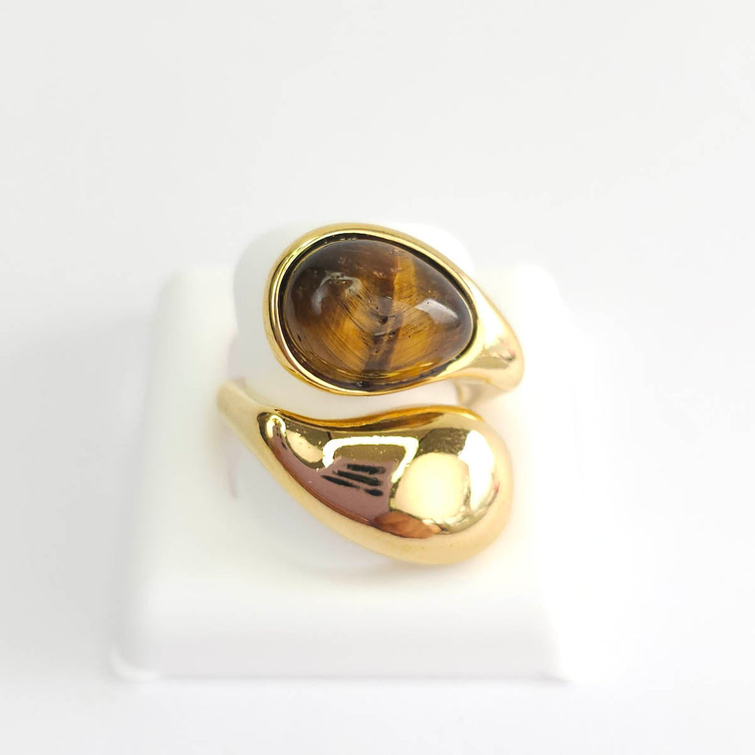 Anillo Gota con Piedra 