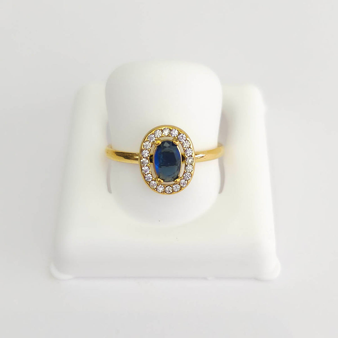 Anillo Ovalado con Zirconias
