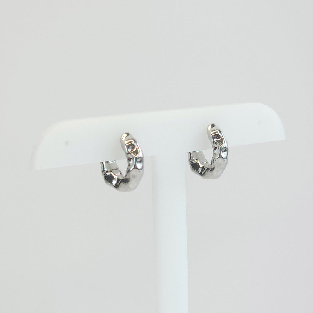 Arracadas Irregulares Plateadas