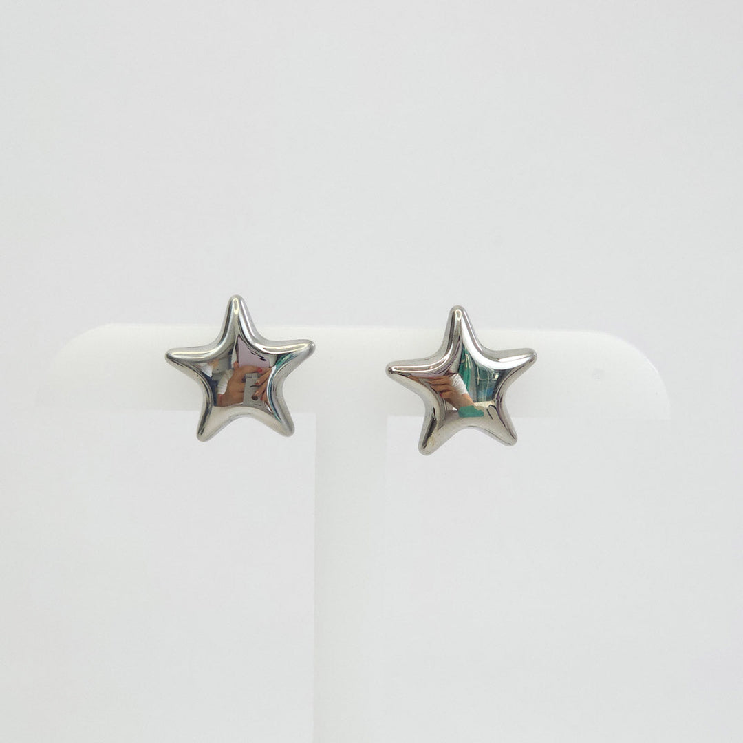 Aretes Plateadas Estrella