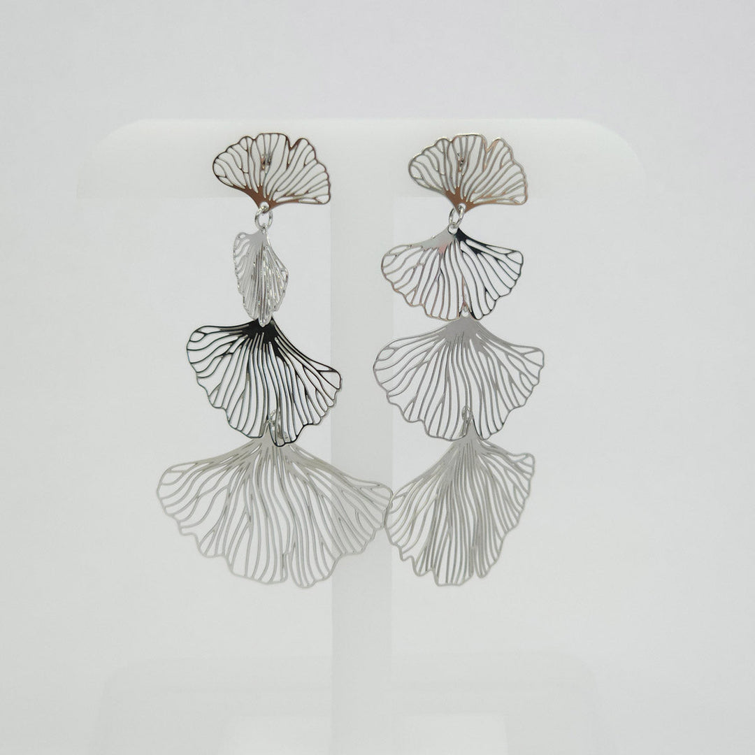 Aretes Concha Plateados