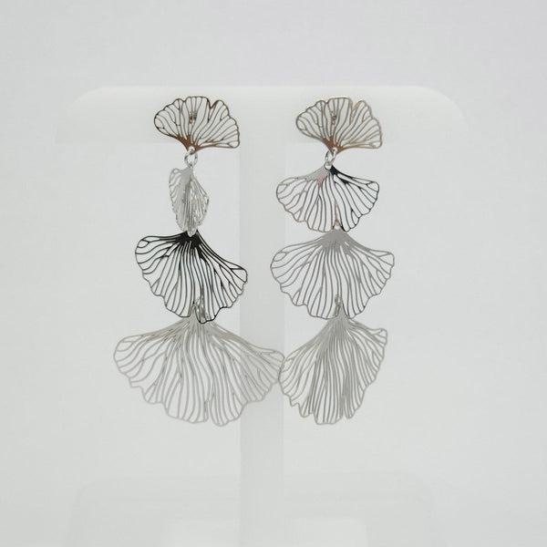 Aretes Concha Plateados