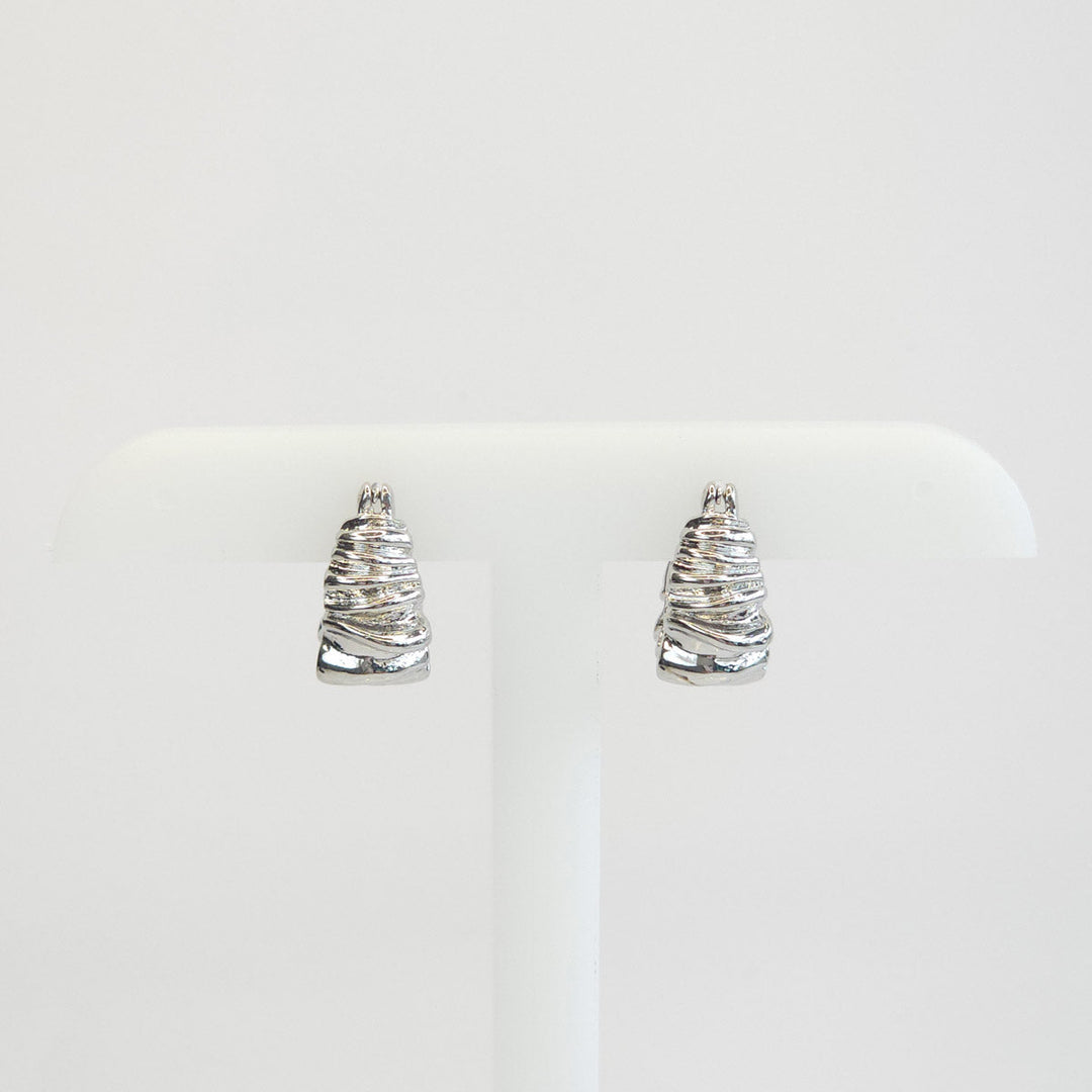 Aretes Concha Plateados