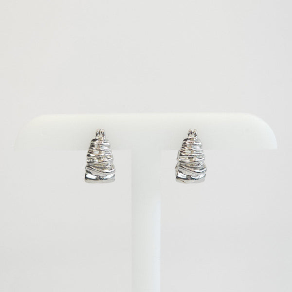 Aretes Concha Plateados