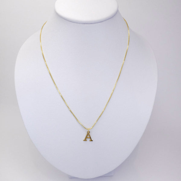 Collar Inicial Lisa Dorado