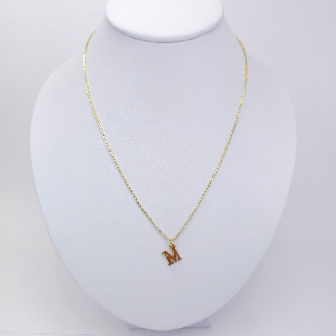 Collar Inicial Lisa Dorado