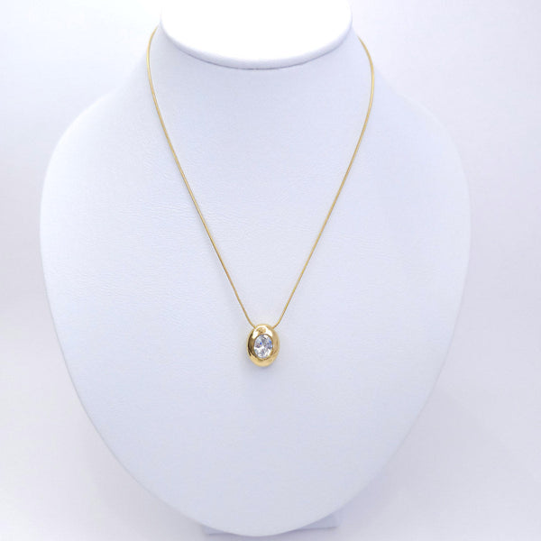 Collar Zirconia Ovalado