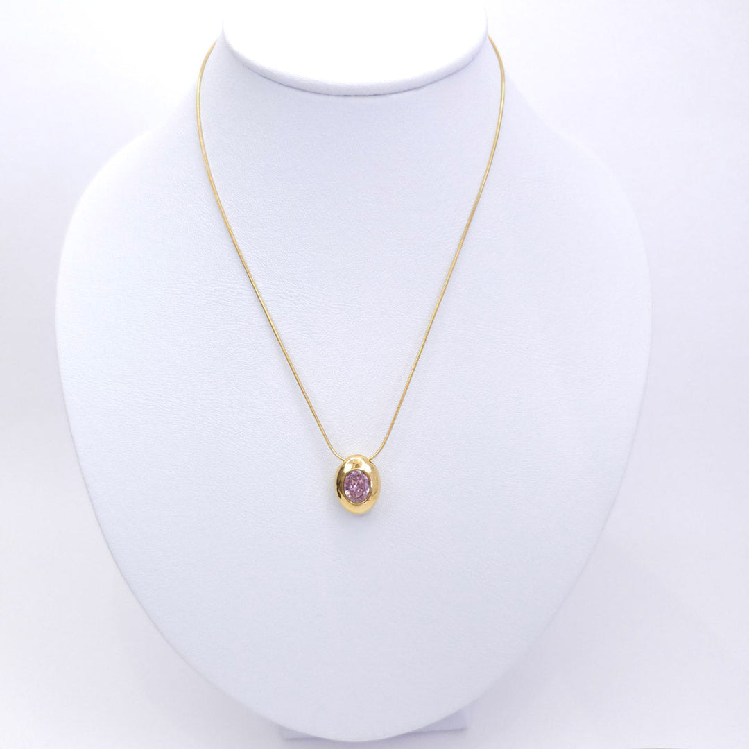 Collar Zirconia Ovalado