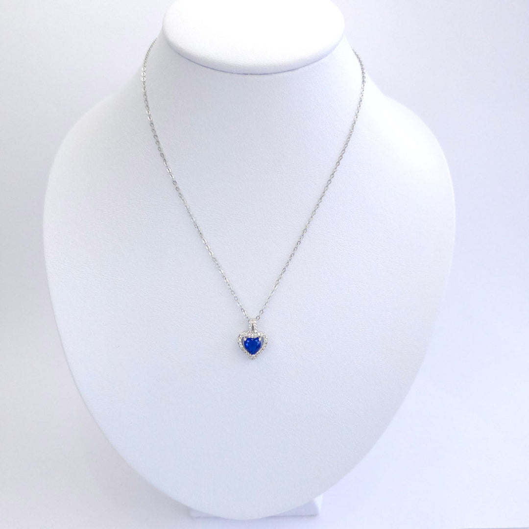 Collar Zirconia Corazón 