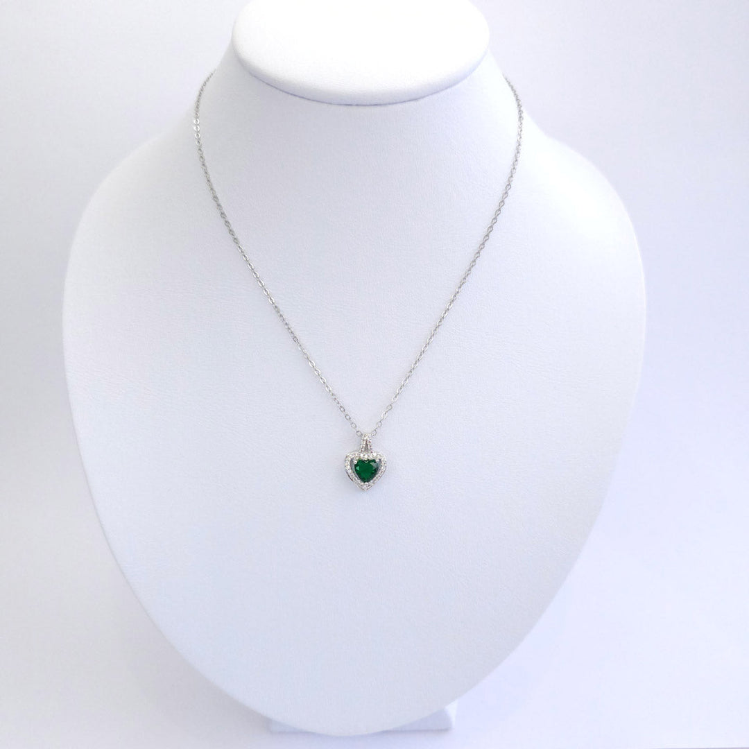 Collar Zirconia Corazón 