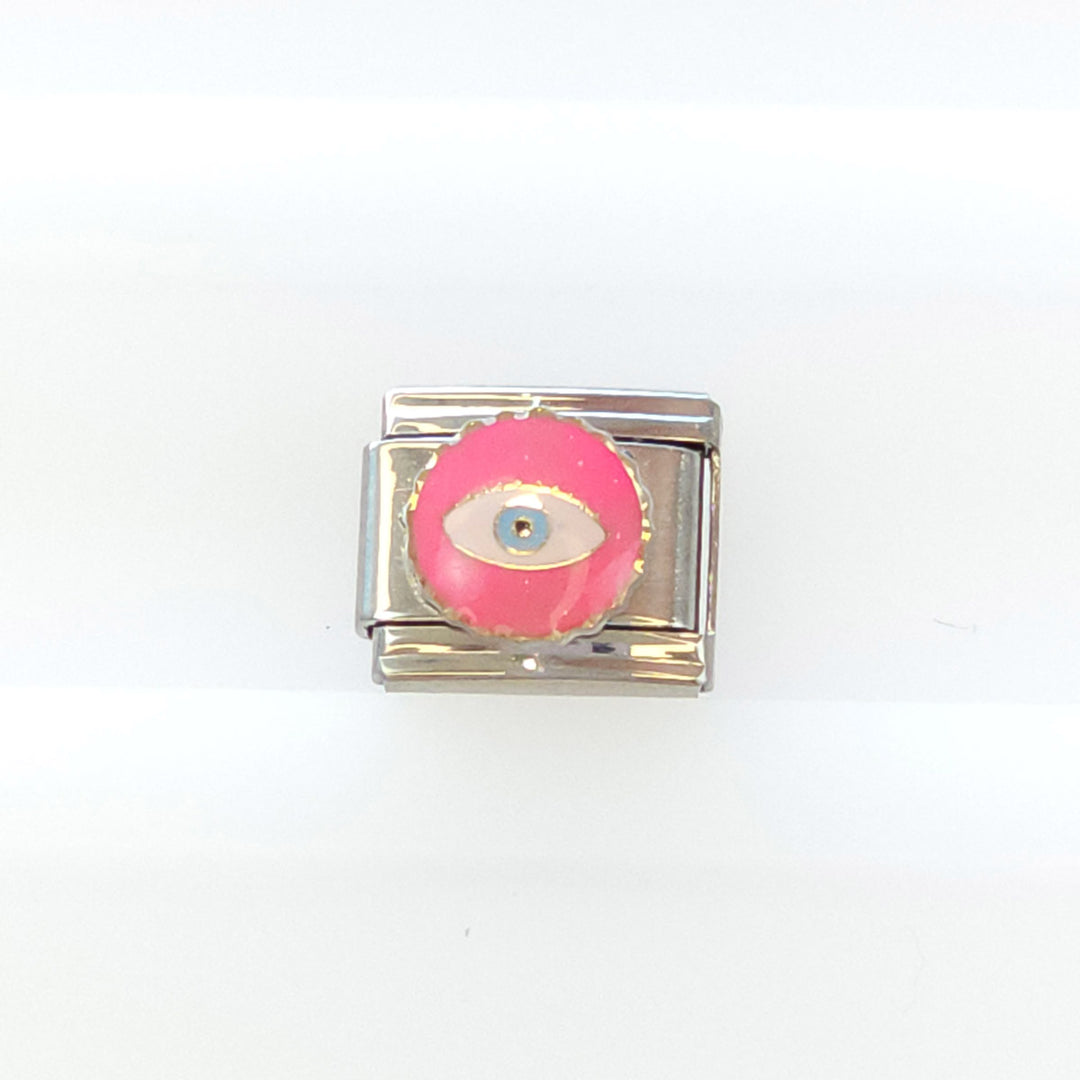 Charm Ojo y Circulo Rosa
