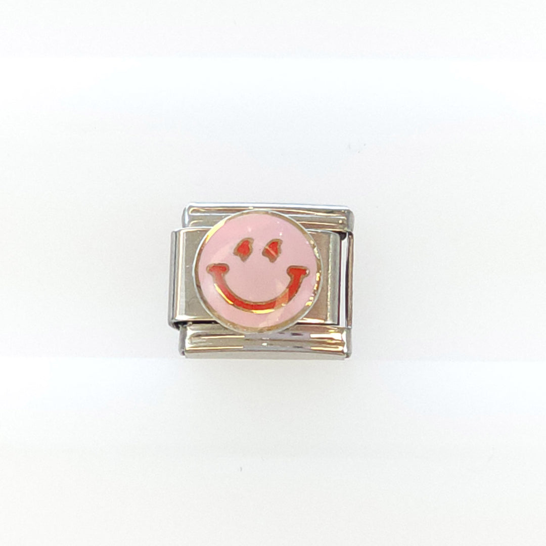 Charm Cara Feliz Rosa