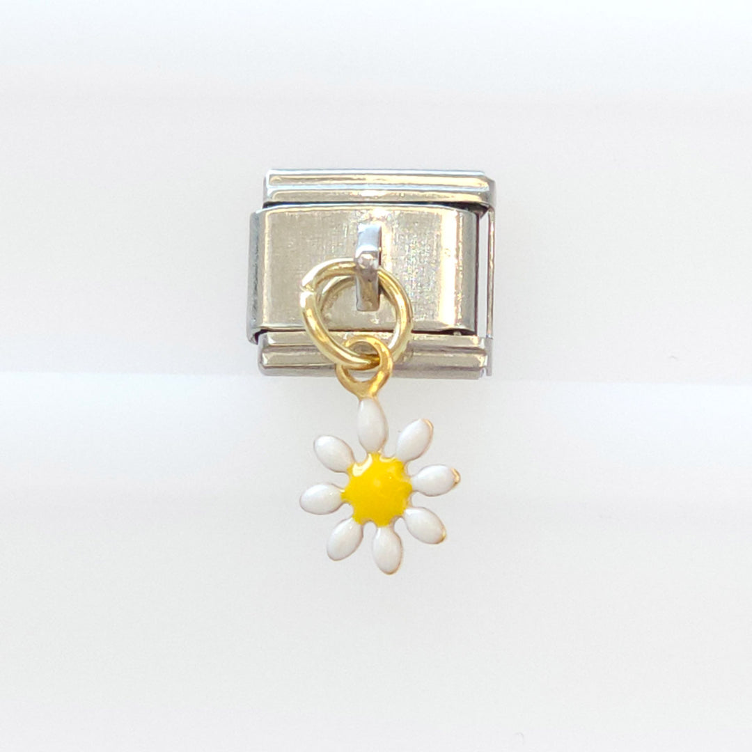 Charm Flor Blanca Colgando