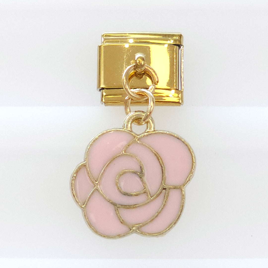 Charm Flor Rosa Colgando