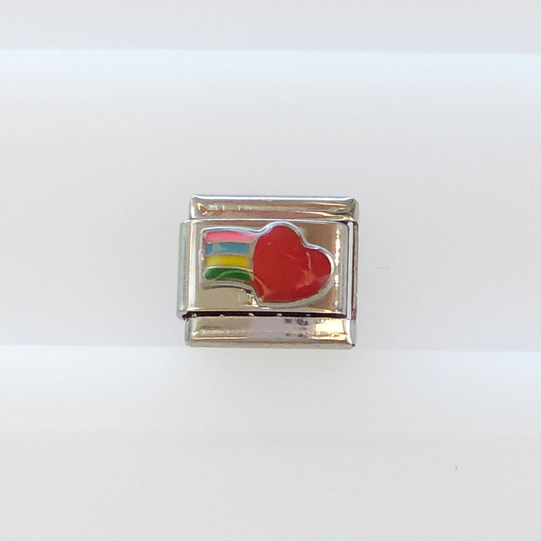 Charm Corazón y Arcoiris Colores