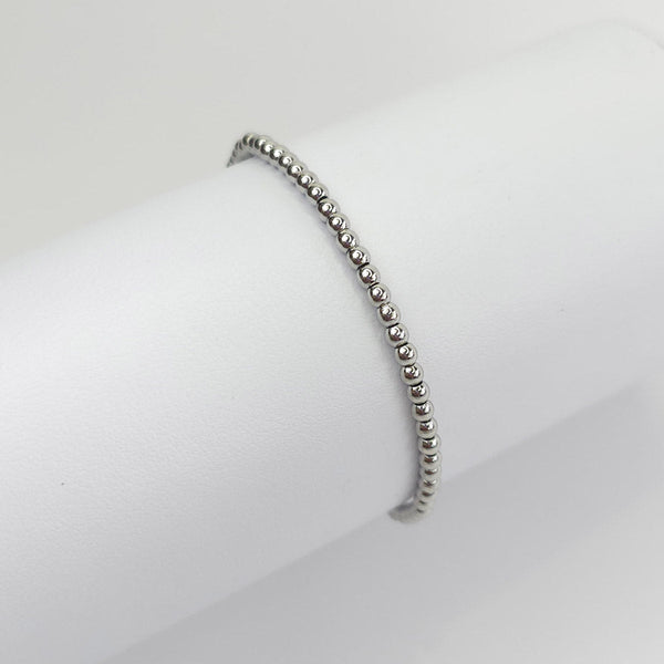 Pulsera Bolitas Plateada 